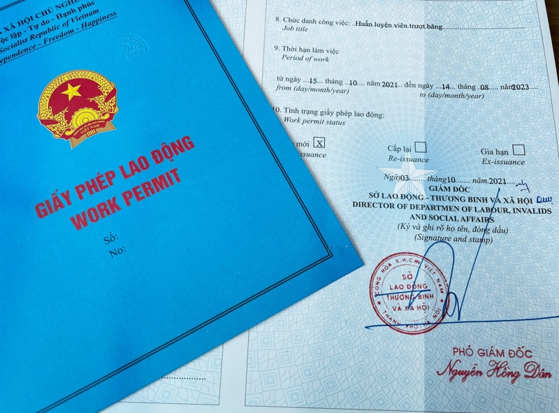 Ngoại hình tổng quan của giấy phép lao động cho người nước ngoài tại Việt Nam