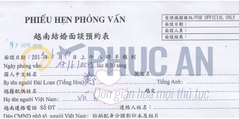 Nắm kĩ các quy trình thủ tục để đảm bảo quá trình xin visa kết hôn Đài Loan diễn ra một cách suôn sẻ